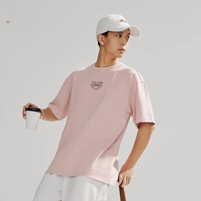 李宁短袖男女同款休闲纯棉上衣
