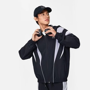 防泼水连帽外套AFDT033吊牌遗失 李宁运动风衣男子春秋季 正品 断码