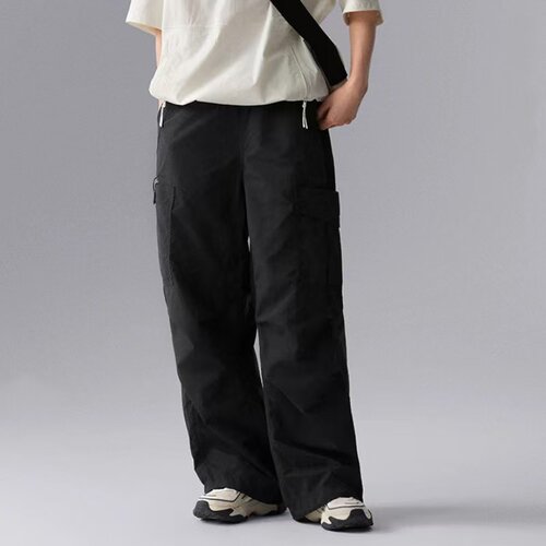 Li Ning/李宁运动生活系列加绒厚款中腰系带字母运动长裤 AKLVB48