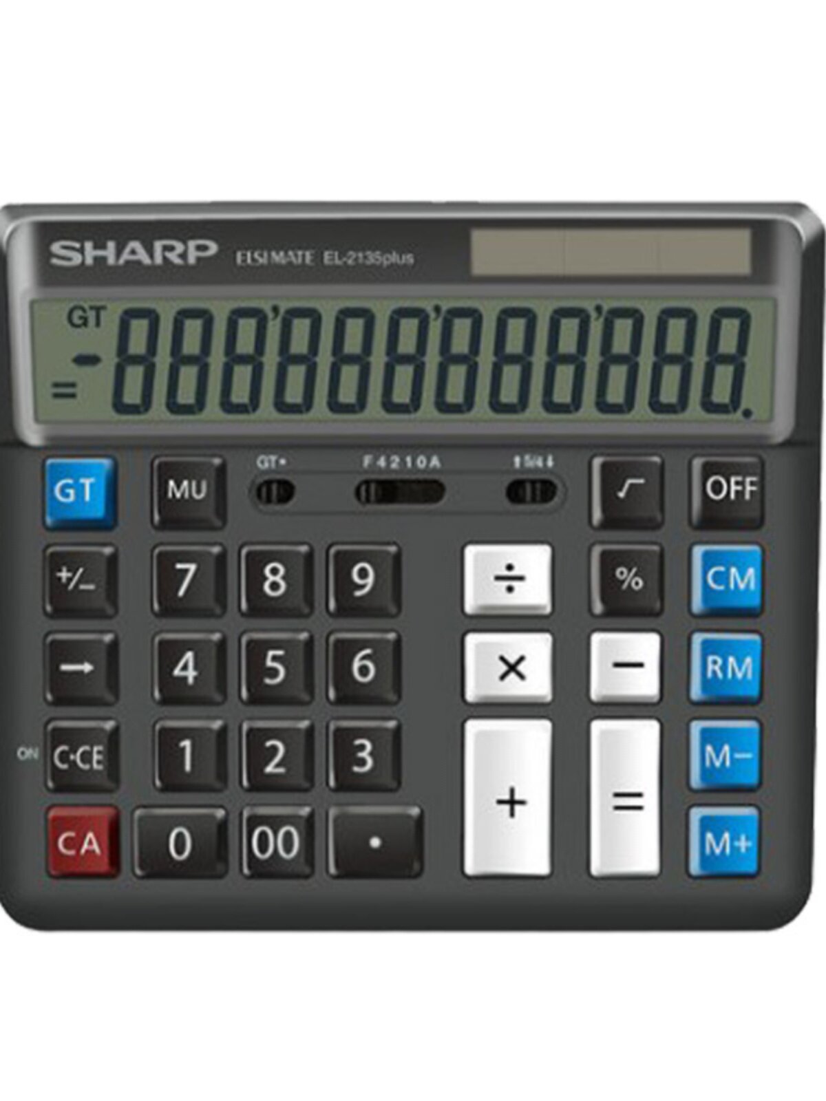 샤프 EL-2135 PLUS 컴퓨터 버튼 대형 은행 계산기 재무 회계 사무실 듀얼 전원 공급 장치