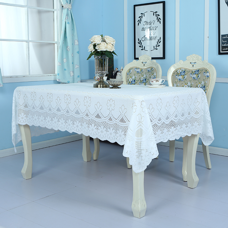 桌布布艺长方形蕾丝巾床头柜桌垫