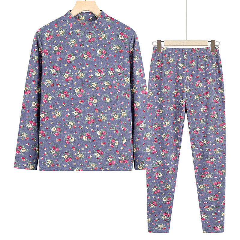 秋冬装新款印花德绒打底衫T恤秋衣秋裤中老年老太太百搭保暖套装,女装/女士精品,中老年女装,淘宝优惠券,粉丝福利购,淘宝优惠卷