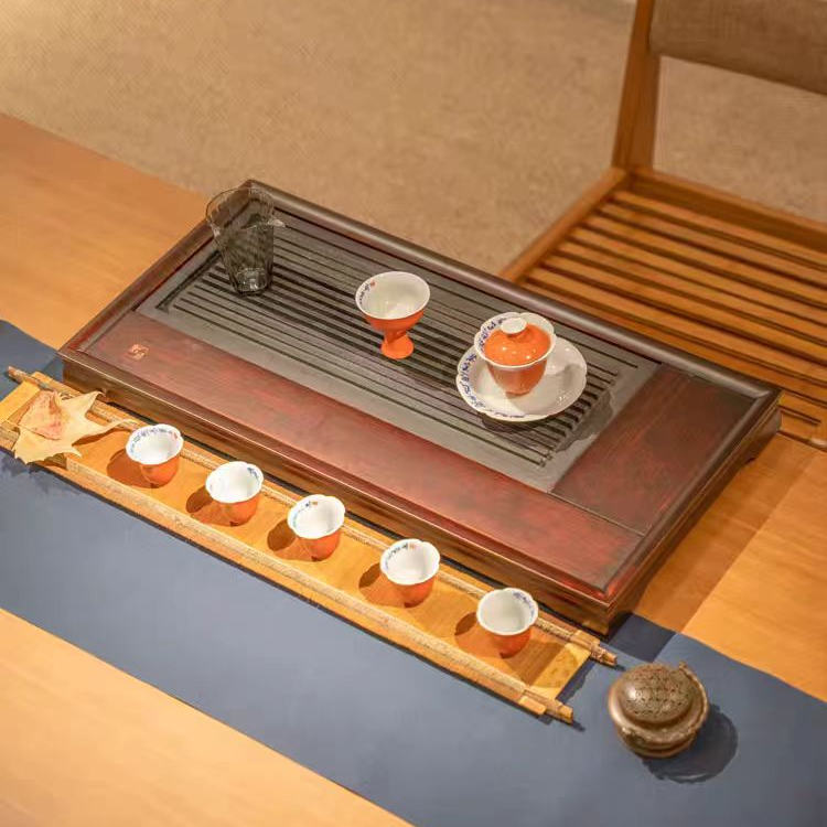 祥福长歌中号茶盘67*33*5cm