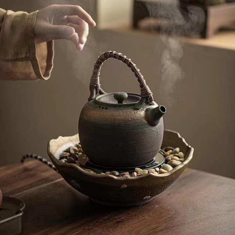 围炉煮茶器具陶瓷烧茶炉子专用煮茶套装家用电陶炉烧茶炉 餐饮具 煮茶炉 原图主图