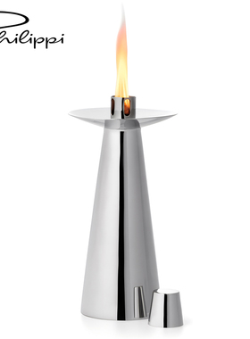 精致不锈钢真火烛台家居氛围灯