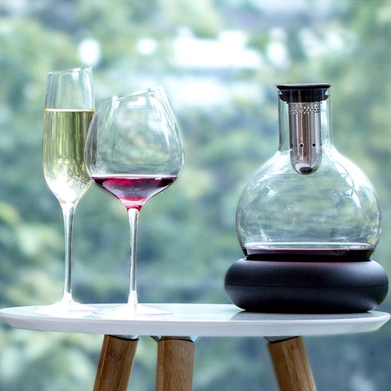 丹麦Eva Solo瀑布式玻璃分酒器葡萄红酒醒酒器 高级感饮料冰镇器