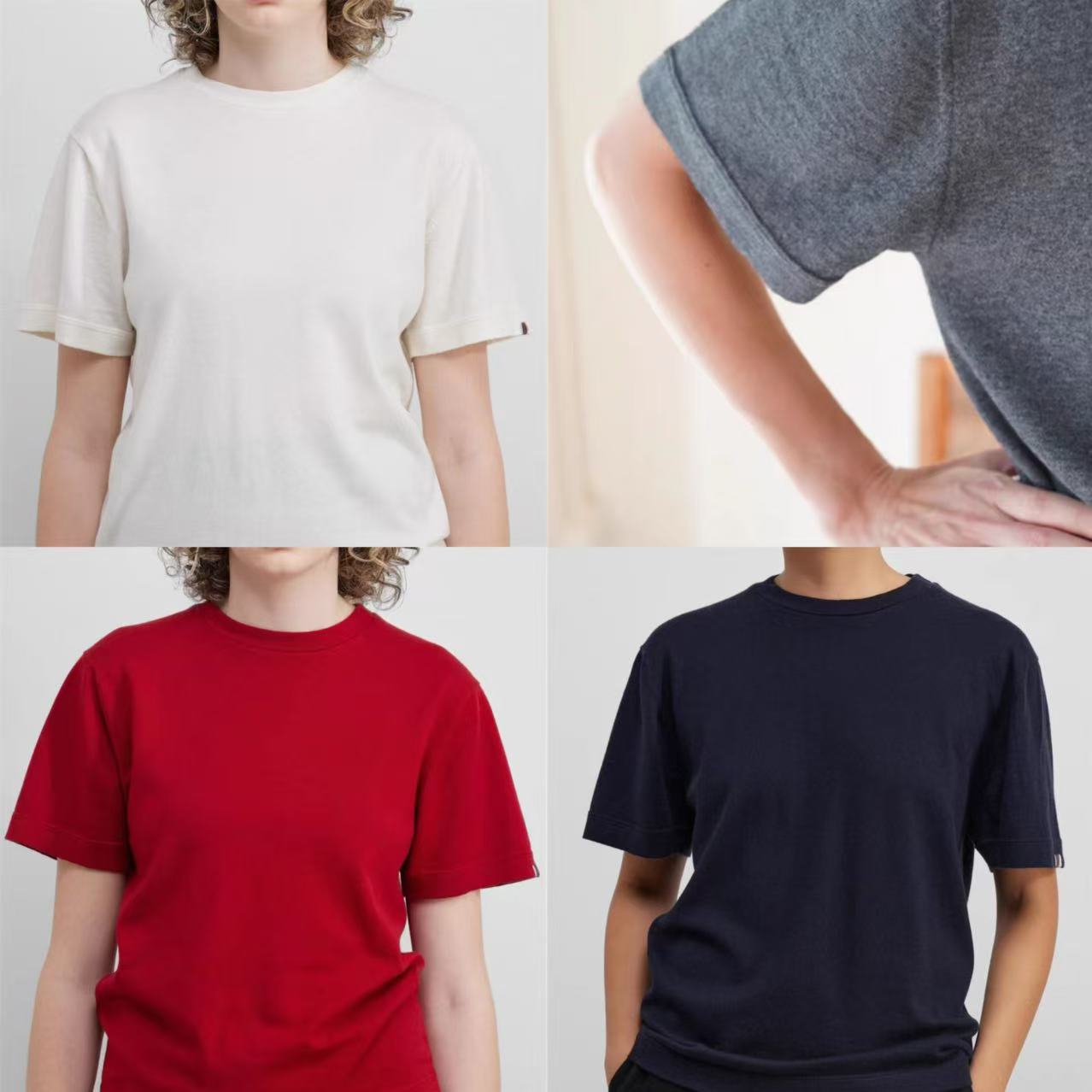 短袖简约薄款绵羊绒男女童款