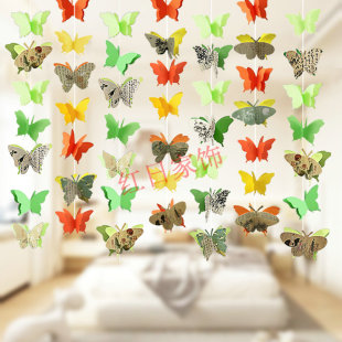 教室房间创意吊饰空中走廊天花板悬挂幼儿园环创中国风扇子上档次