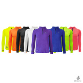 北斯途吸湿发热保暖薄绒速干运动健身拇指套手表孔越野半拉链长袖