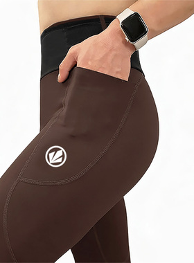 BESUTO春秋冬中度男女超厚绒速干跑步健身紧身保暖放手机高弹长裤