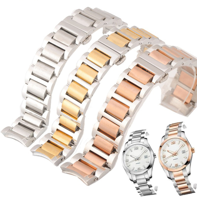 apes钢表带 代用浪琴表带 康铂 Conquest 男20 女14手表配件