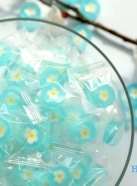 圣诞节儿童节糖果马卡龙蓝色兰樱花切片手工糖果包邮喜糖散装礼物