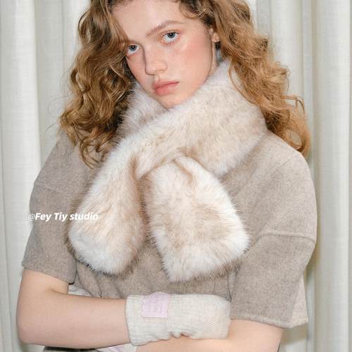 环保皮草毛毛秋冬保暖围脖百搭