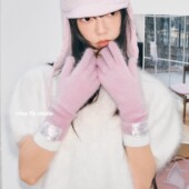 feytiy 韩国25ss新色 兔毛保暖手套加长护手腕分指可触屏秋冬防寒