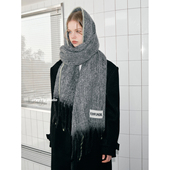 New马海毛围巾秋冬保暖简约欧美风流苏披肩男女同款 feytiy soft