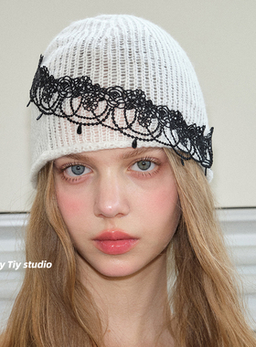 feytiy 小众设计 马海毛包头帽时髦百搭透气镂空冷帽春夏秋冬新款