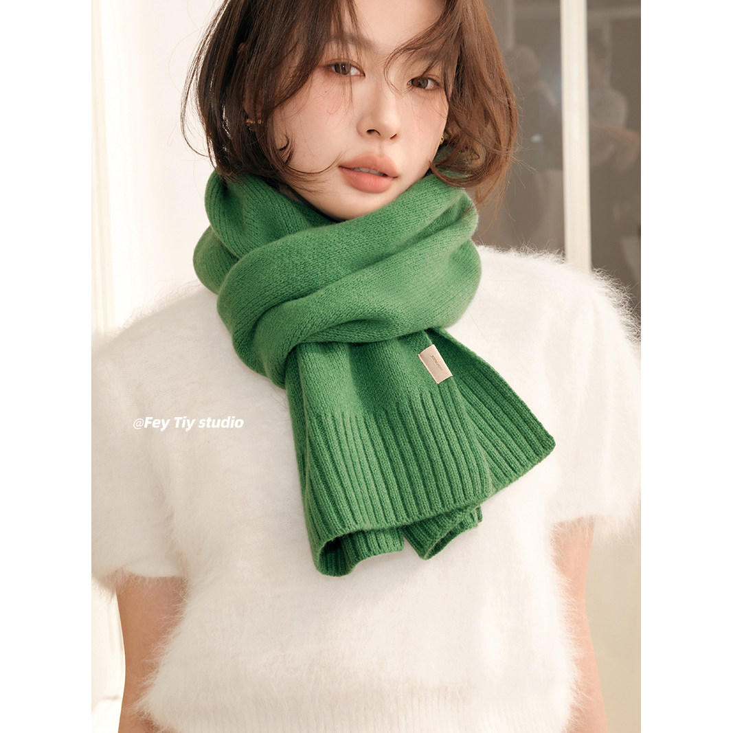 100%澳洲纯羊毛wool针织围巾冬季加厚保暖围脖情侣送礼品米色绿色,服饰配件/皮带/帽子/围巾,围巾/丝巾/披肩,淘宝优惠券,粉丝福利购,淘宝优惠卷