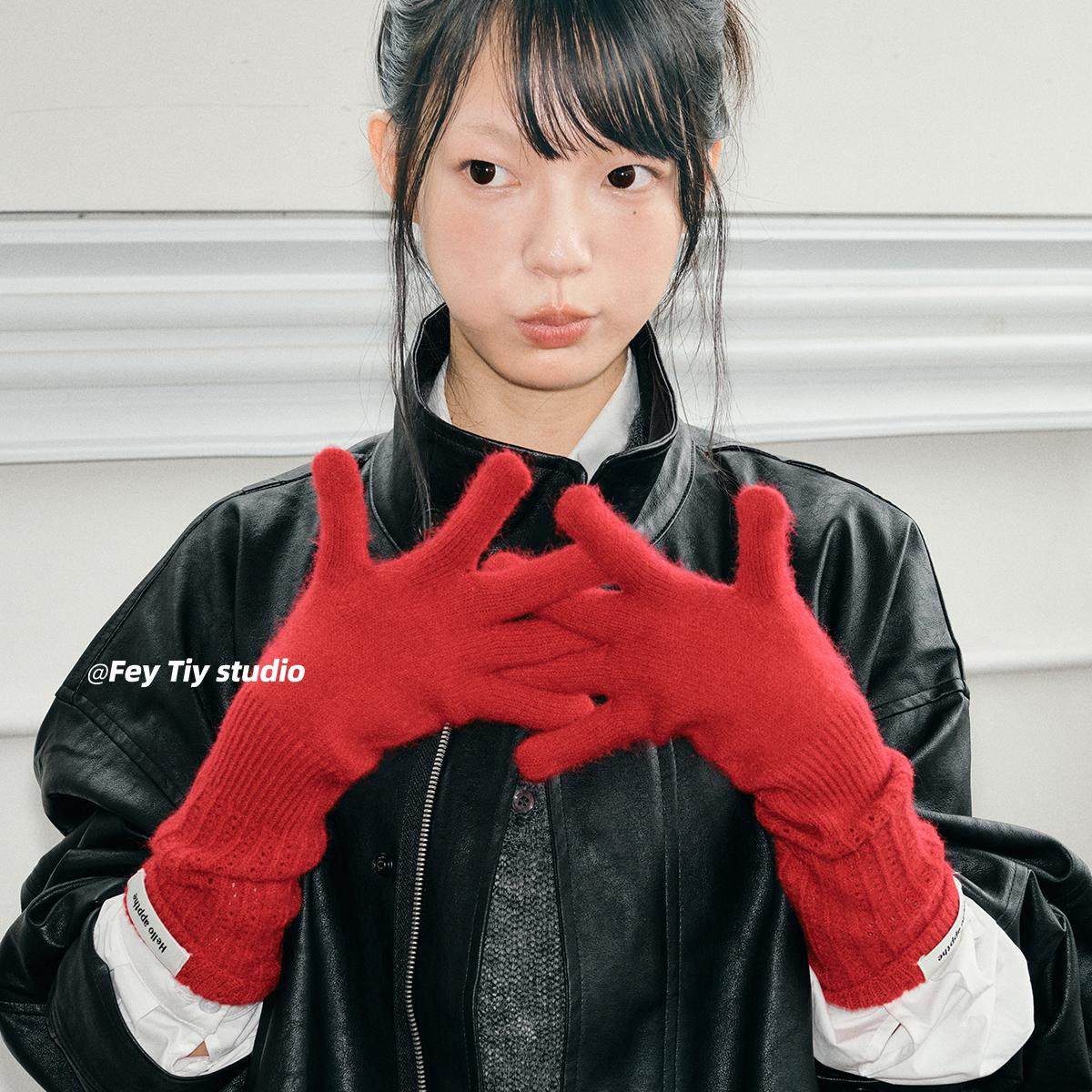 feytiy 加长设计感 可折叠两用手套含羊毛冬天保暖可触屏百搭纯色,服饰配件/皮带/帽子/围巾,手套,淘宝优惠券,粉丝福利购,淘宝优惠卷