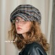 2025新款 feytiy 格子报童帽秋冬时髦复古云朵蓓蕾帽 日系八角帽女