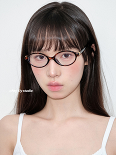 平光镜 英款 feytiy 中古风超轻书呆子时髦复古玳瑁色小框眼镜张元