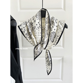 新款 feytiy 绑腰屁帘春秋季 百搭腰果三角丝巾女 百搭披肩 超实用