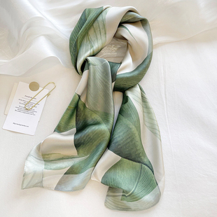 原创手绘画丝巾披肩两用装 百搭 饰领巾春秋90cm方巾女时尚