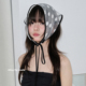 装 波点头巾系带三角巾女春夏季 饰欧根纱包头头巾 甜酷girl feytiy