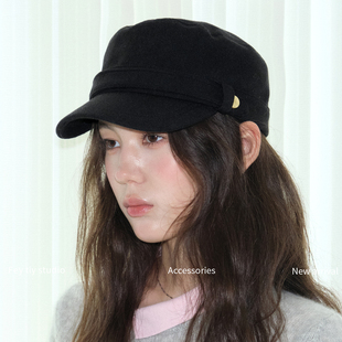 feytiy 复古时髦骑士帽鸭舌帽女 高级感马术帽秋冬新款百搭显脸小