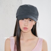 薄款 小众短檐鸭舌帽春夏季 透气平顶马术帽百搭 时髦小波点 feytiy