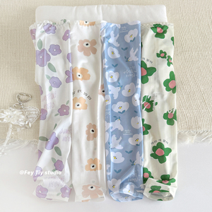 feytiy 小花花 防晒冰丝袖套夏季可爱卡通防紫外线护手臂骑车冰袖