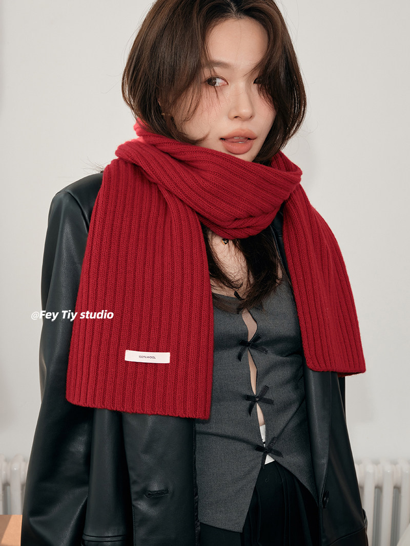 100%纯羊毛针织坑条围巾秋冬季百搭保暖情侣澳毛围脖韩版圣诞红色,服饰配件/皮带/帽子/围巾,围巾/丝巾/披肩,淘宝优惠券,粉丝福利购,淘宝优惠卷