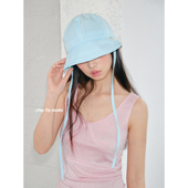 feytiy 湖水蓝 夏日定制色防晒渔夫帽轻盈防紫外线大檐鸭舌帽盆帽