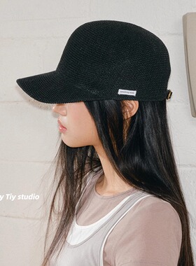 feytiy 夏季衣柜 时髦单品 草编鸭舌帽 百搭防晒帽棒球帽男女通用