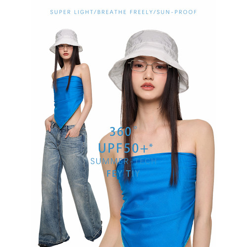 韩国设计云朵渔夫帽防晒盆帽