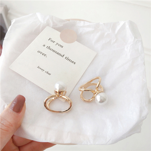 丝巾好伙伴 珍珠扣 电镀金丝巾扣 日字扣 三环扣 马衔扣 Feytiy