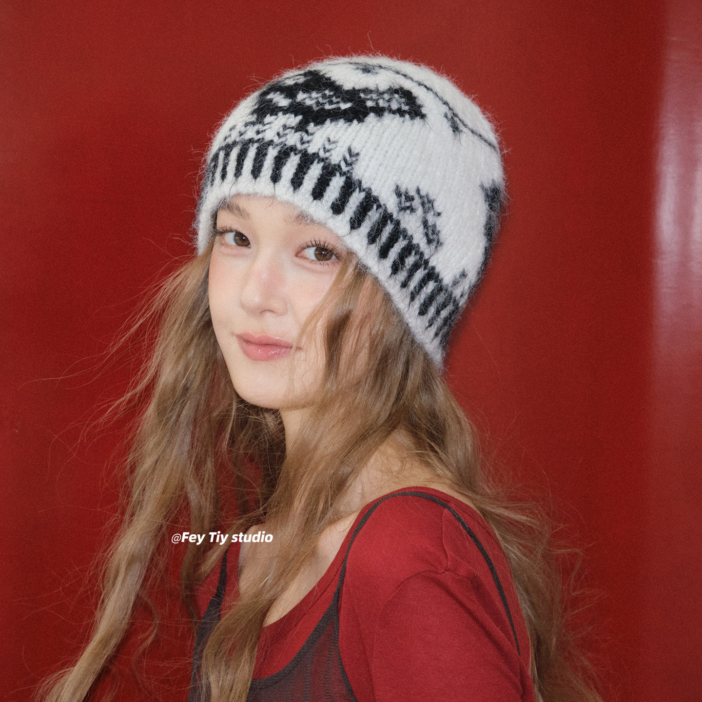 feytiy 复古提花 针织毛线包头帽女秋冬季显脸小冷帽保暖护耳帽子,服饰配件/皮带/帽子/围巾,围巾/丝巾/披肩,淘宝优惠券,粉丝福利购,淘宝优惠卷