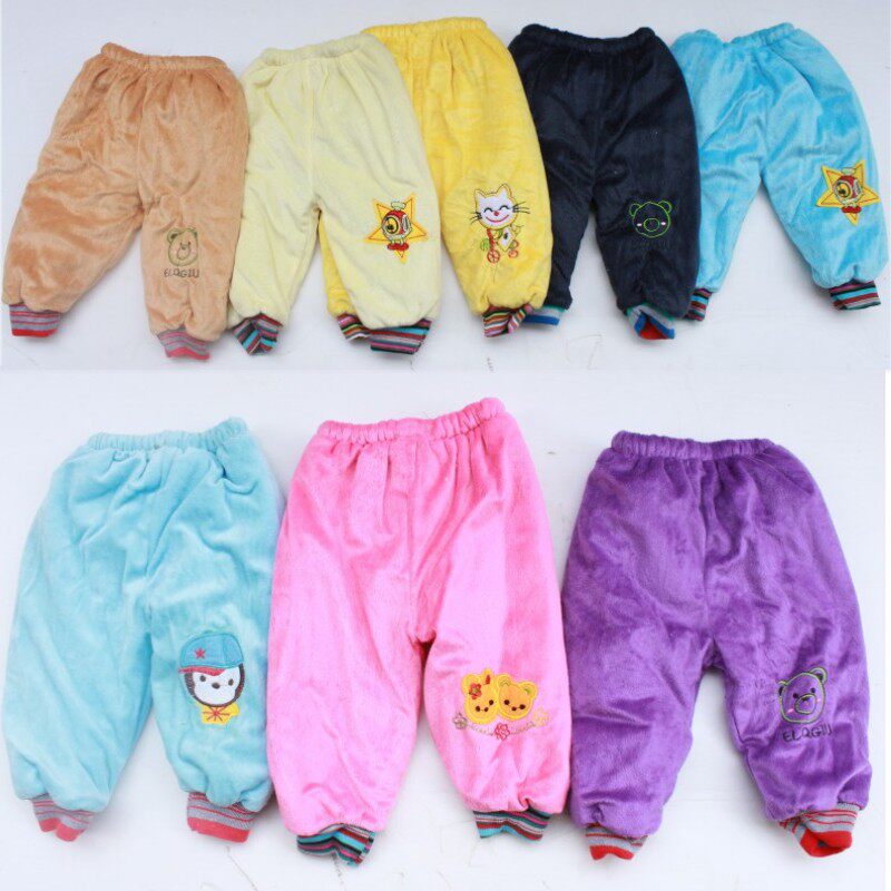 包邮儿童棉裤宝宝加棉绒裤男童女童冬季加厚裤子长裤童装婴儿裤