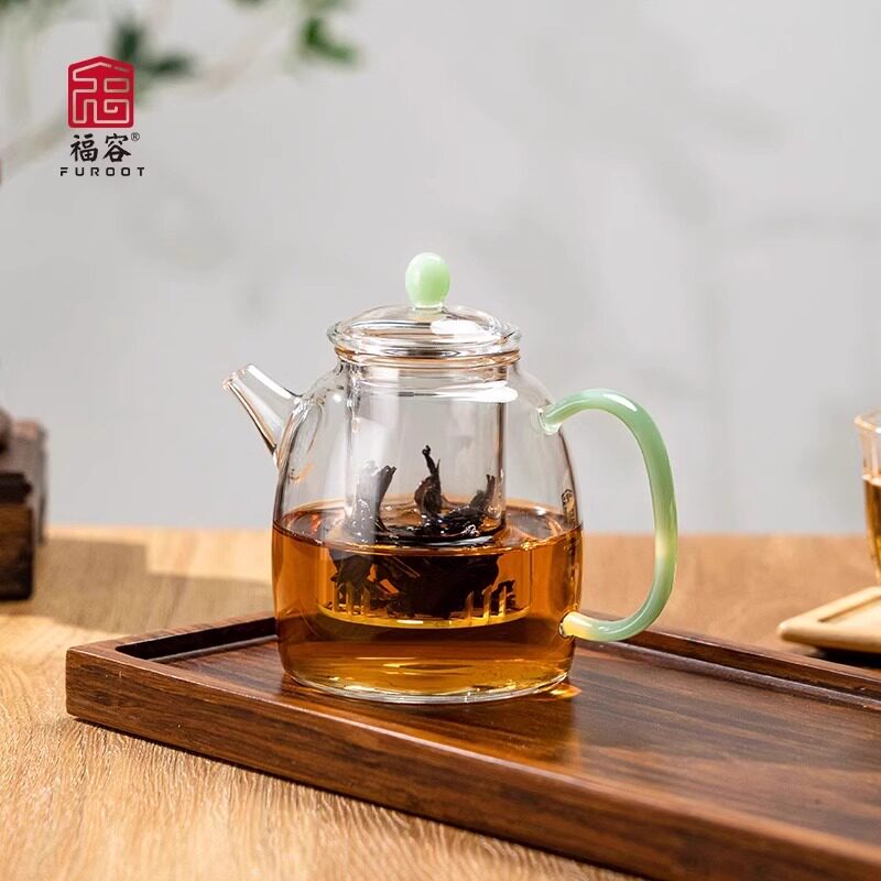 福容耐高温高硼硅进口玻璃小茶壶图片