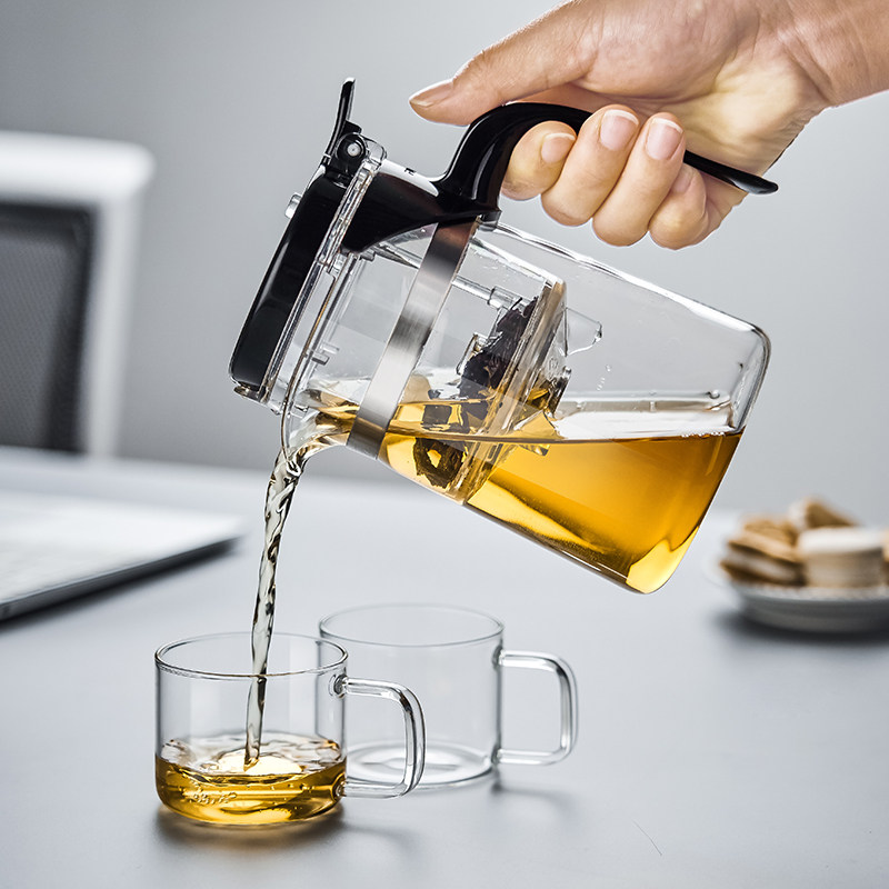 福容飘逸杯一键茶滤茶杯泡茶神器图片