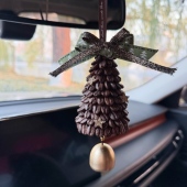 年前发 饰新年伴手礼女神节创意 成品咖啡豆圣诞树车挂饰后视镜装