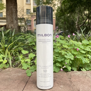 MILBON男女定型发胶玫丽盼短发蓬松干胶维束造型强力定型喷雾10号