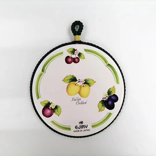 韩国锅垫EJIRY实木耐高温带挂绳