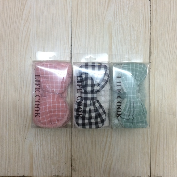 3件包邮 韩国进口 LIFE COOK 束发带发带干发带 大蝴蝶结 珊瑚绒