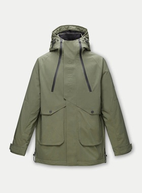 【H家】撤标撤柜！2025秋冬男.款宽松东方空间联名系列连帽羽绒服