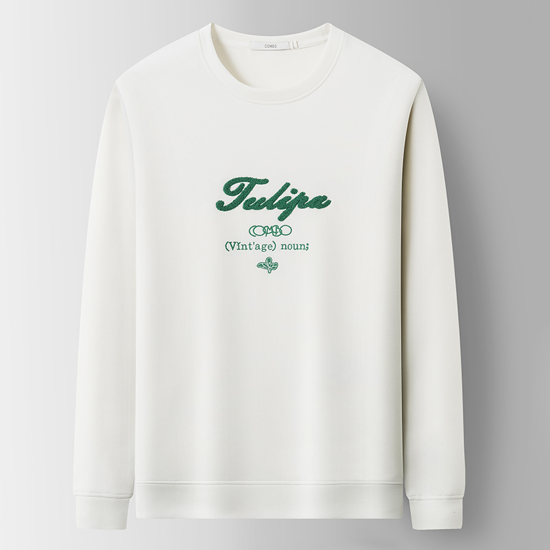 一线撤标撤柜2025年春季新款男装时尚潮流休闲百搭圆领卫衣