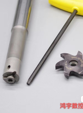 整体钨钢T槽铣刀合金刀杆梯形槽刀旋风铣刀号恩舍弃式槽刀327R梯