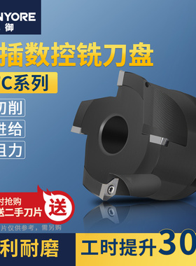 精插铣刀盘PFC-50 63 80装DPGT0903刀片快进给铣刀盘代替黛杰内冷
