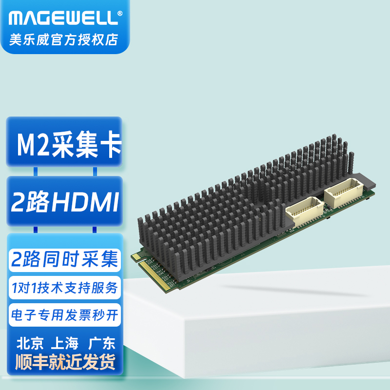 M2迷你机箱专用美乐威双路采集卡