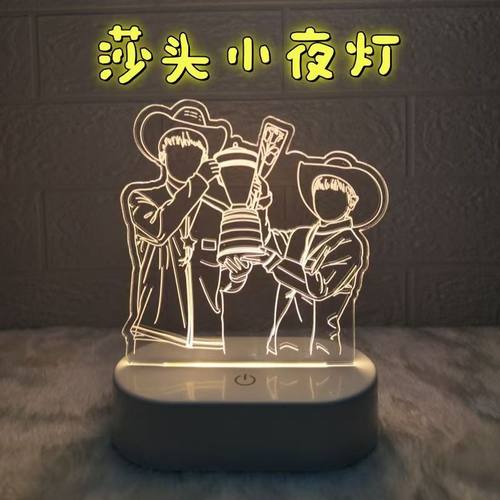 莎头小夜灯孙颖莎王楚钦周边生日礼物乒乓球组合休斯顿捧杯纪念品