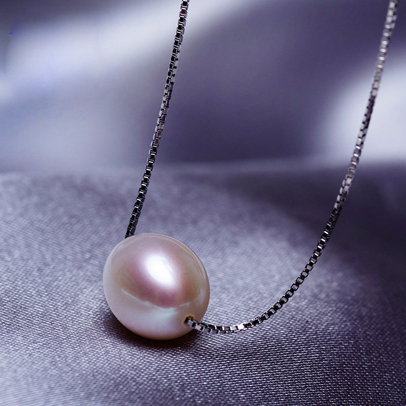 Natural freshwater pearl Sterling Silver Drop Pearl S925 clavicle Contain Confidante A birthday presentin the Jewelry/Diamond/Jade/Gold , Natural pearls (New) , Choker  category - from Buy2taobao.com to provide professional Taobao agent buy service